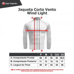 Jaqueta Corta Vento Barbedo Wind Light Preta