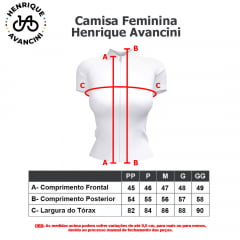 Camisa de Ciclismo Feminina Henrique Avancini Hortênsias