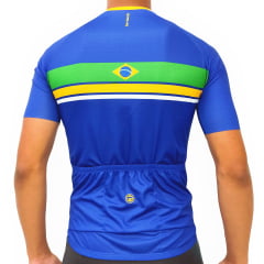 Camisa de Ciclismo Barbedo Brasil Azul