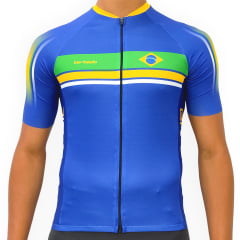 Camisa de Ciclismo Barbedo Brasil Azul