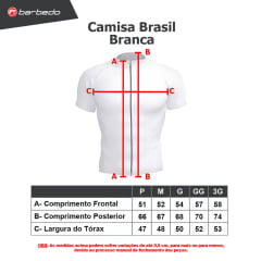 Camisa de Ciclismo Barbedo Brasil Branca
