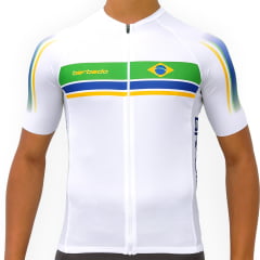 Camisa de Ciclismo Barbedo Brasil Branca