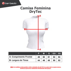 Camisa Feminina DryTec Barbedo Basic Preta