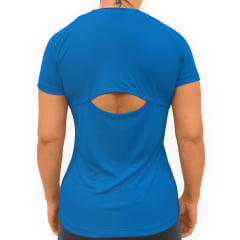 Camisa Feminina DryTec Barbedo Cutting Azul