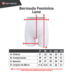 Bermuda de Ciclismo Feminina Barbedo Lane