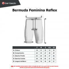 Bermuda de Ciclismo Feminina Barbedo Reflex