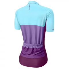 Camisa de Ciclismo Feminina Barbedo Gávia Azul