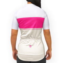 Camisa de Ciclismo Feminina Barbedo Rapolla Rosa