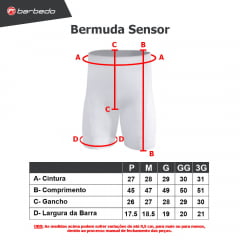 Bermuda de Ciclismo Barbedo Sensor